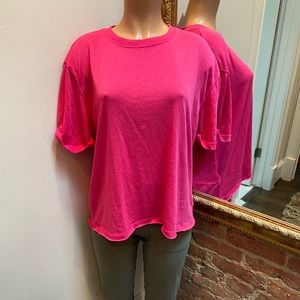 WE THE FREE| hot pink tee shirt | M